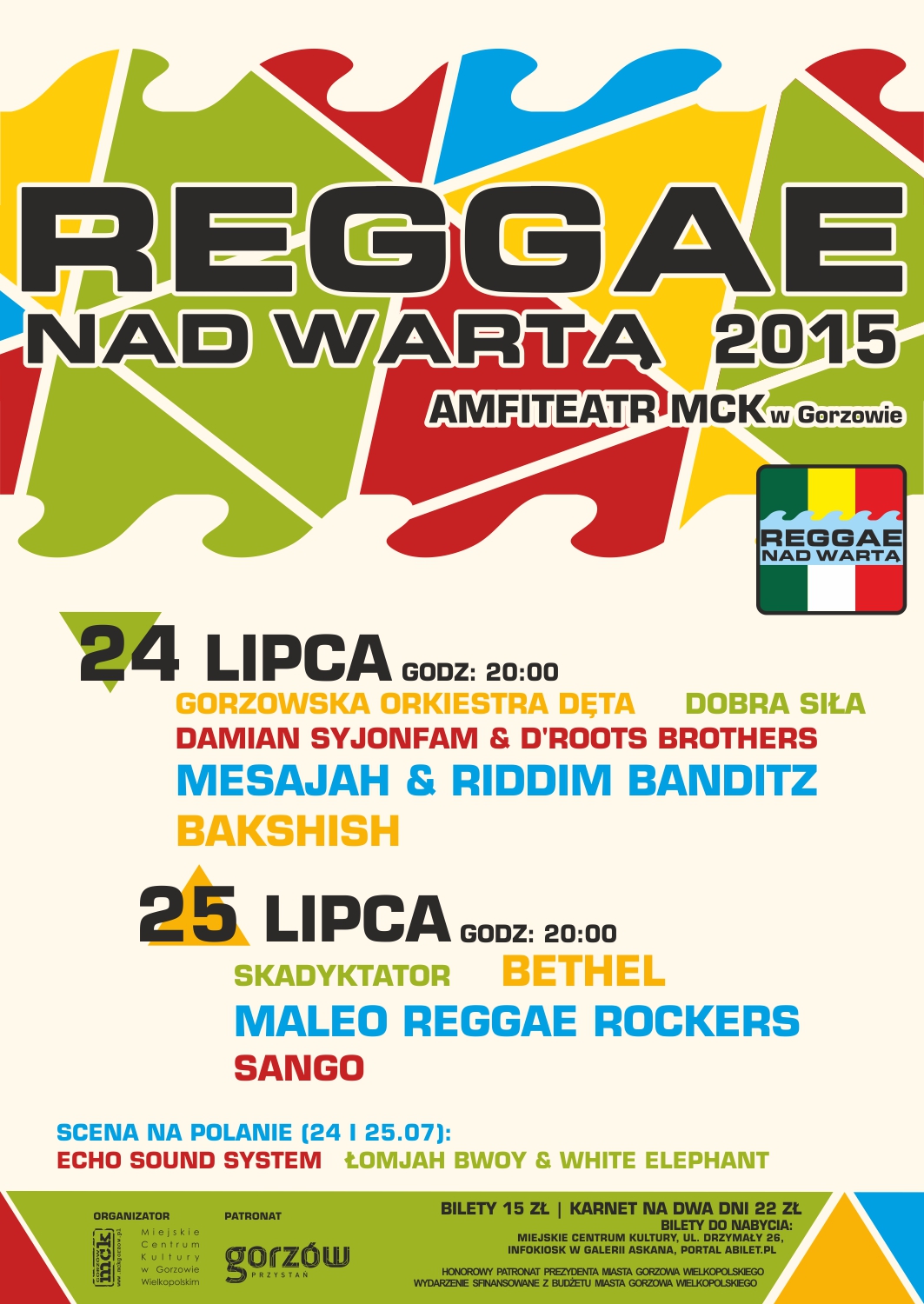 Plakat Reggae Nad Wartą 2015